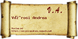 Városi Andrea névjegykártya